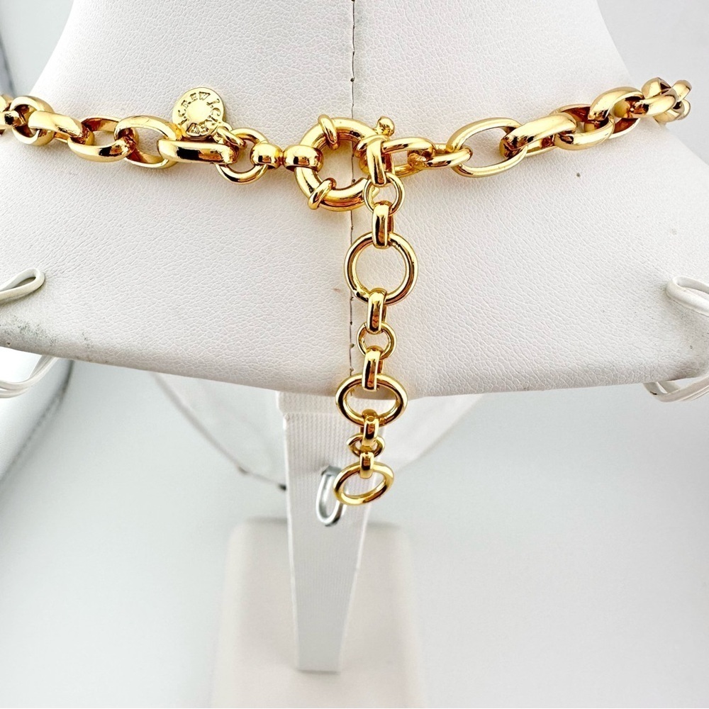 J. Crew Necklace and Bracelet Set in Navy Blue and Gold Tone - Picture 11 of 11